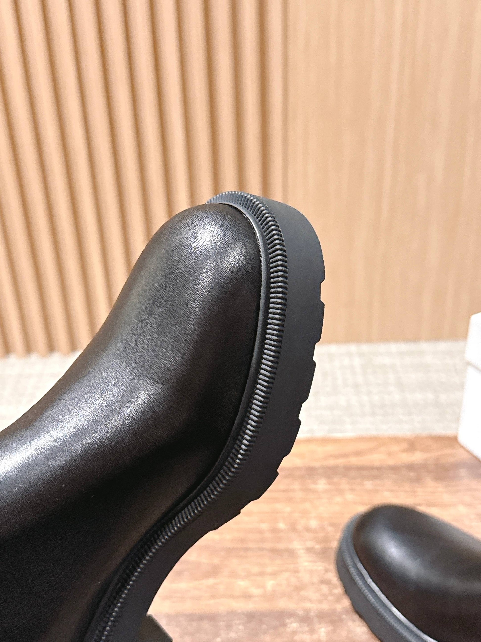The Row New Back-Zip Ankle Boots, Black