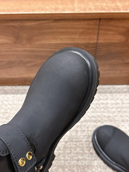 LV * Timberland Knee-High Boots‌ Matte Black