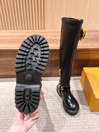LV * Timberland Knee-High Boots‌ Black
