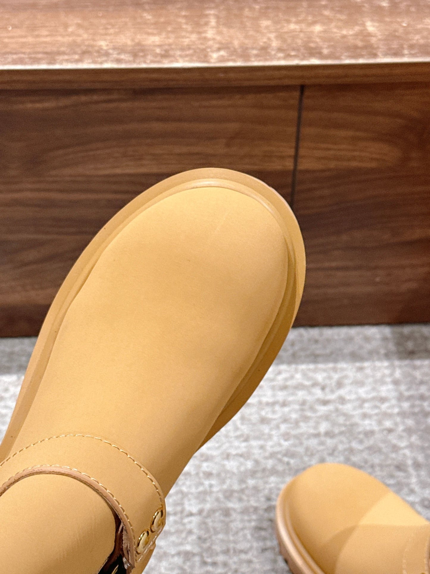 LV * Timberland Short Boots‌ Matte Yellow 03