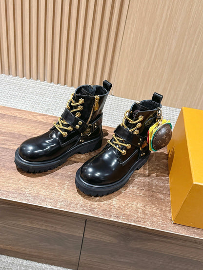LV * Timberland Short Boots‌ Black 01