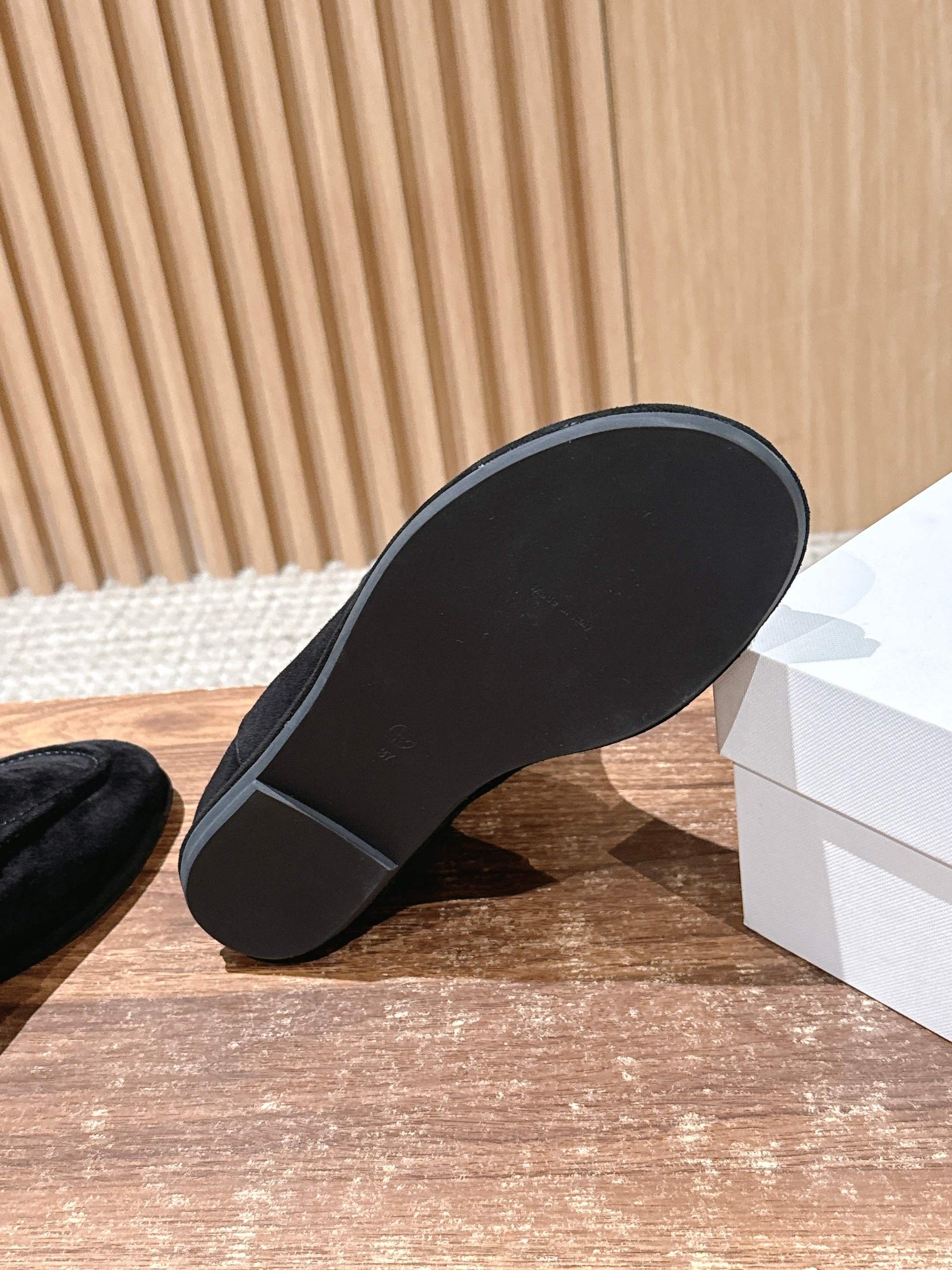 The Row Mid Calf Boots, Suede Black