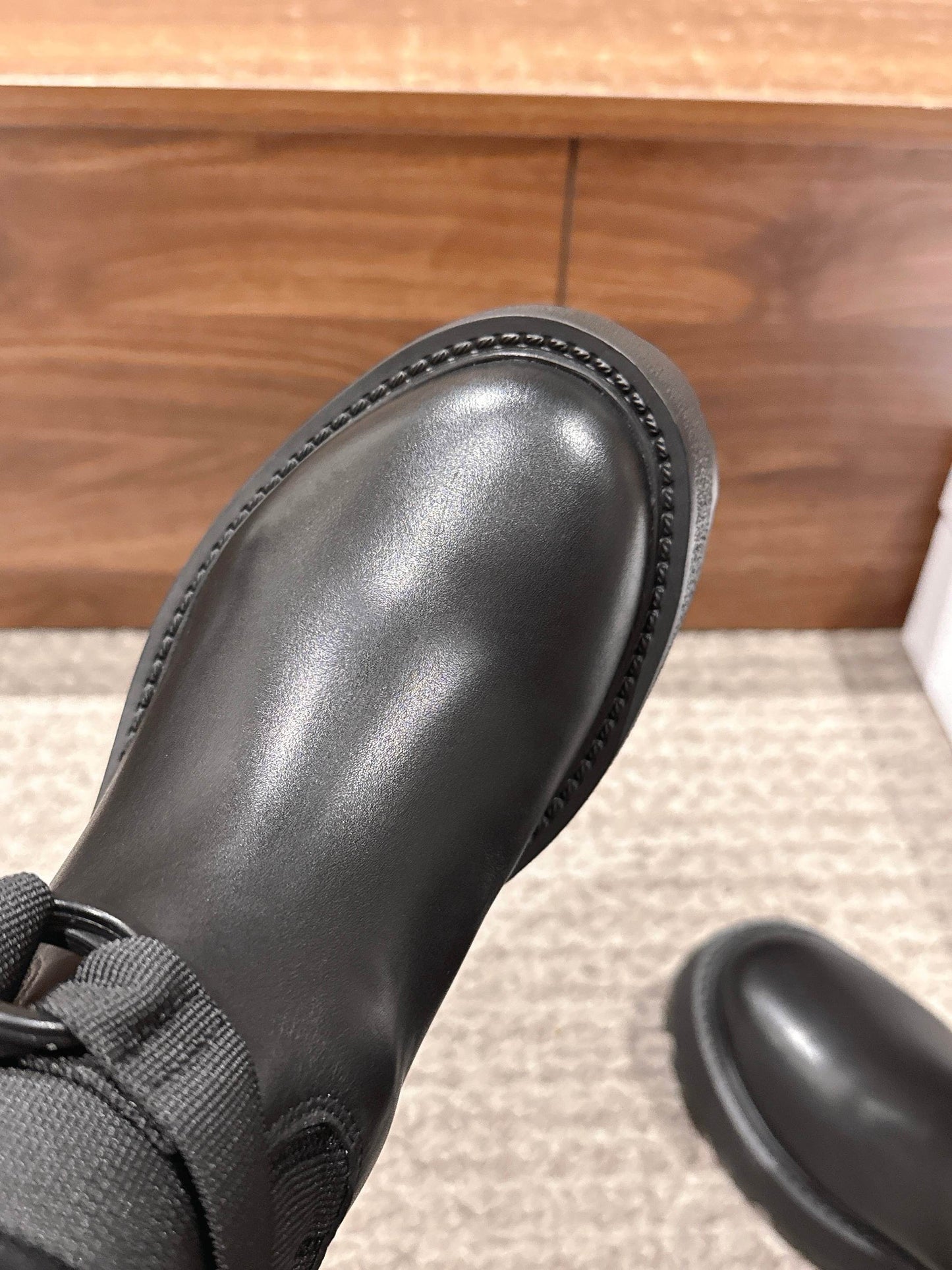 Dior Stretch Mid-Calf Boots, Black