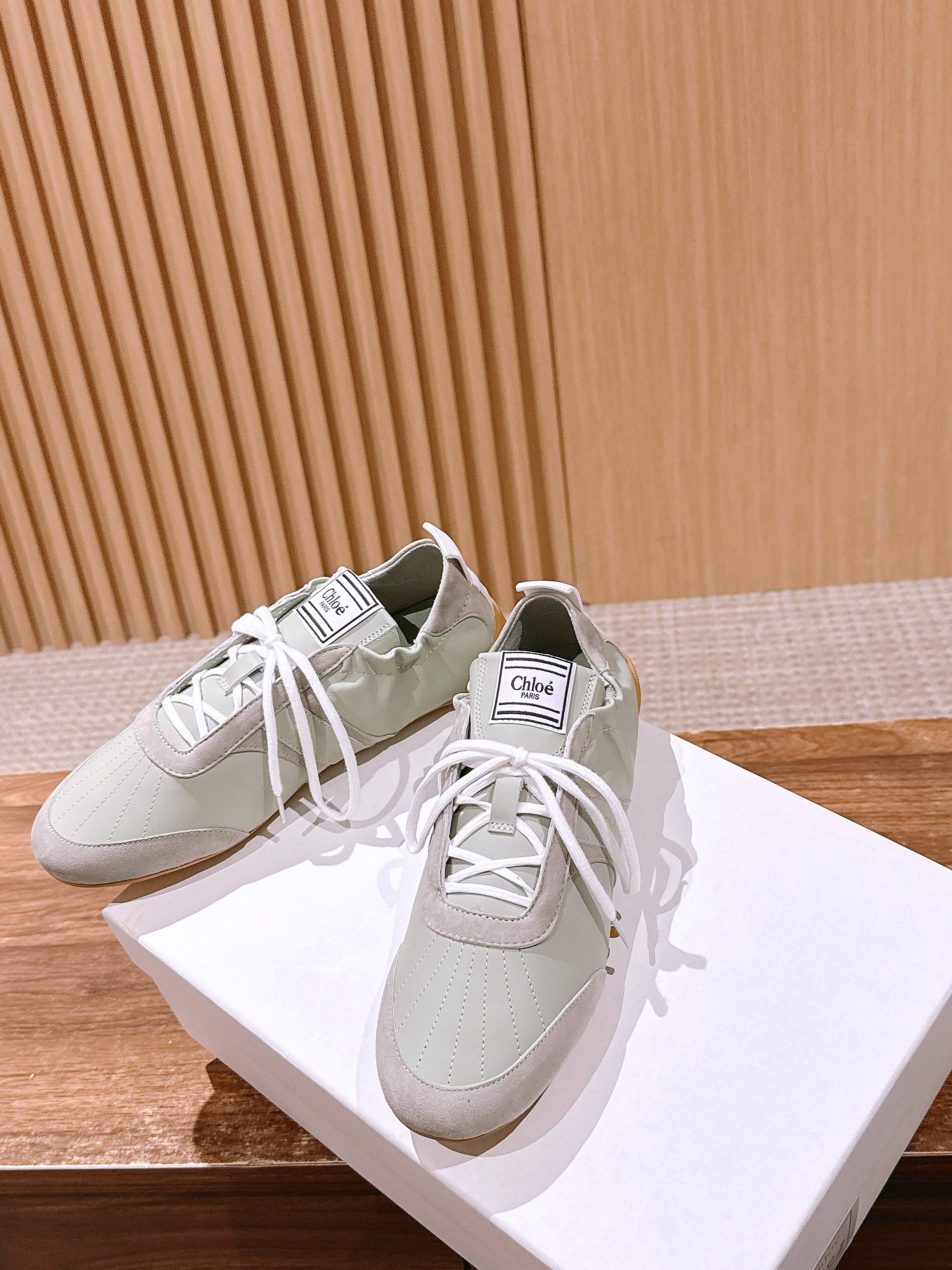 Chloé Ballet Sneakers, Green