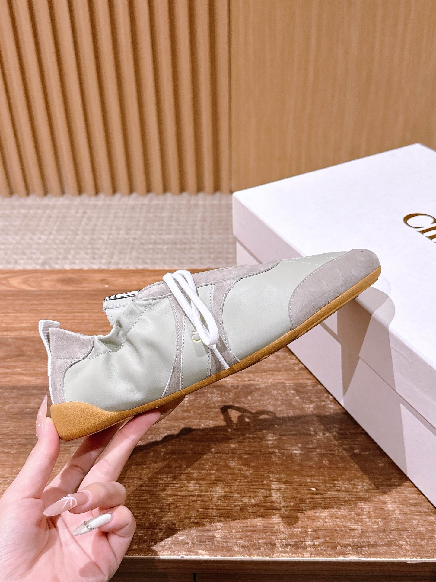 Chloé Ballet Sneakers, Green