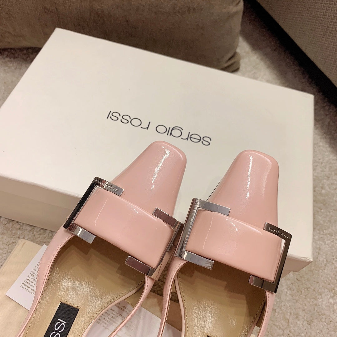 Sergio Rossi Kitten-Heel Sandals, Pink