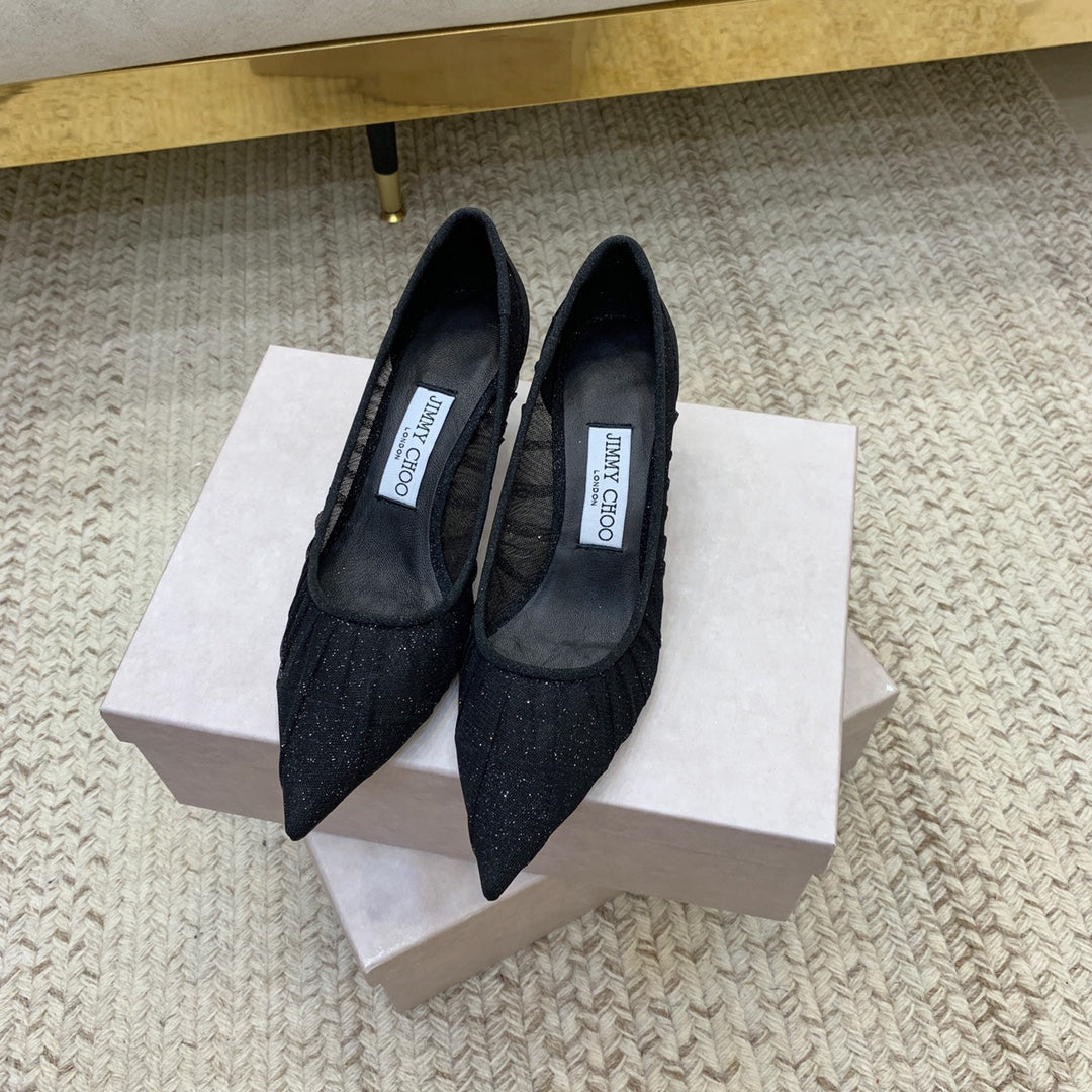 ‌JC Tulle Wedding Heels Series 03