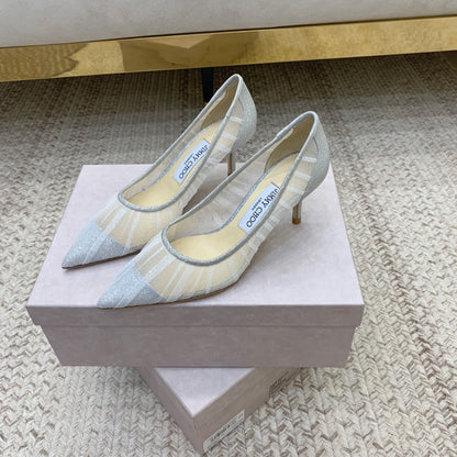 ‌JC Tulle Wedding Heels Series 02