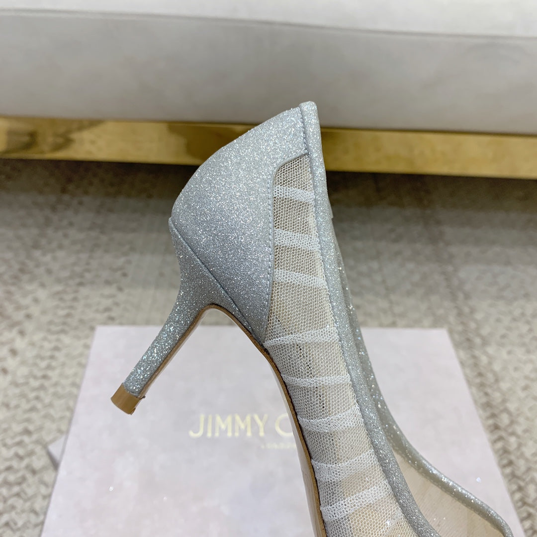 ‌JC Tulle Wedding Heels Series 02