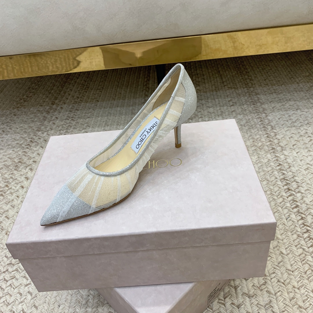 ‌JC Tulle Wedding Heels Series 02