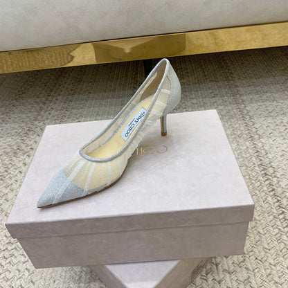 ‌JC Tulle Wedding Heels Series 02