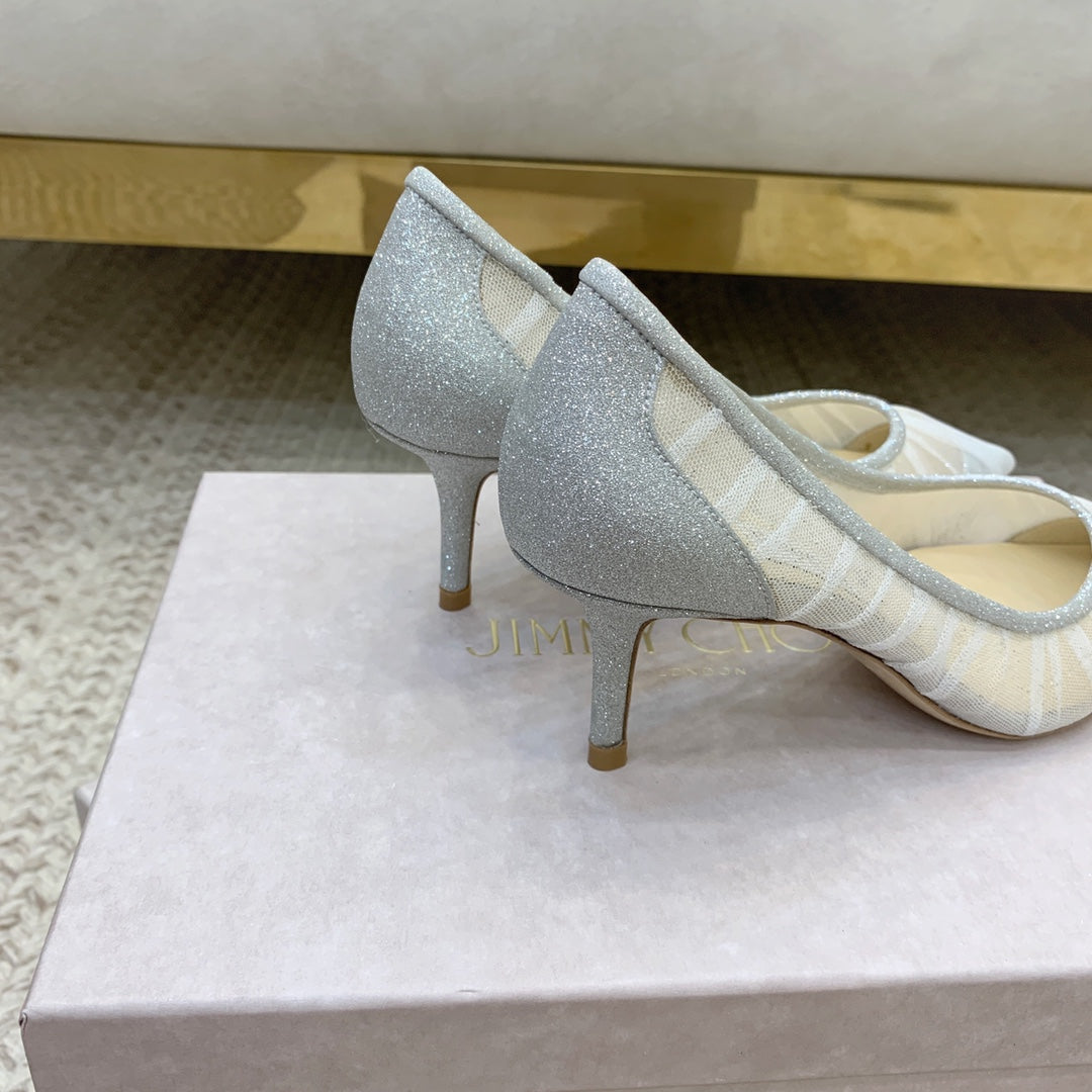 ‌JC Tulle Wedding Heels Series 02