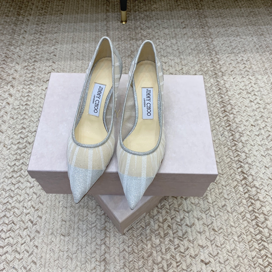 ‌JC Tulle Wedding Heels Series 02