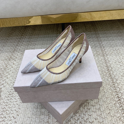 ‌JC Tulle Wedding Heels Series 01