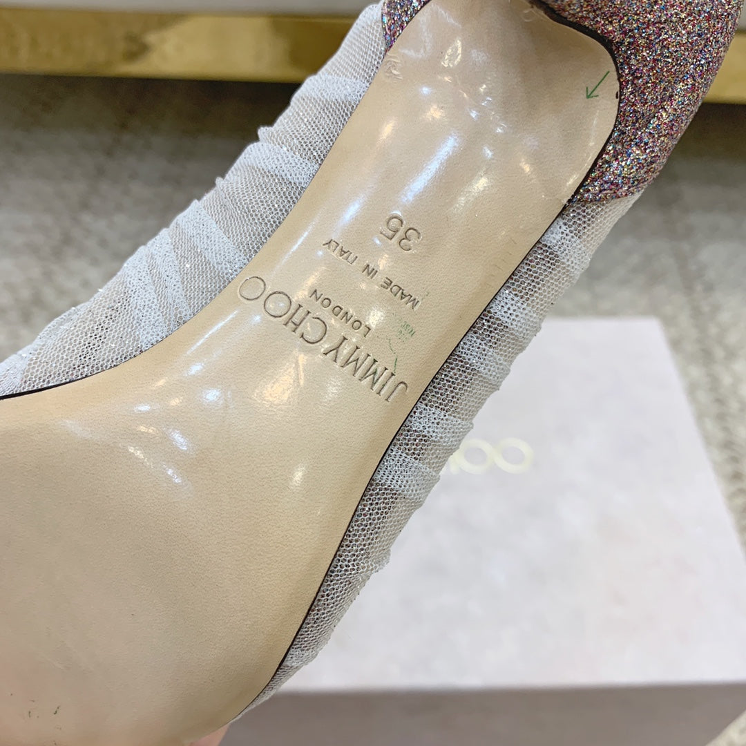 ‌JC Tulle Wedding Heels Series 01