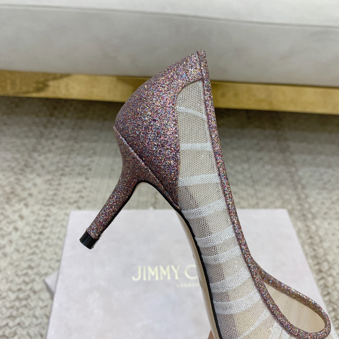 ‌JC Tulle Wedding Heels Series 01