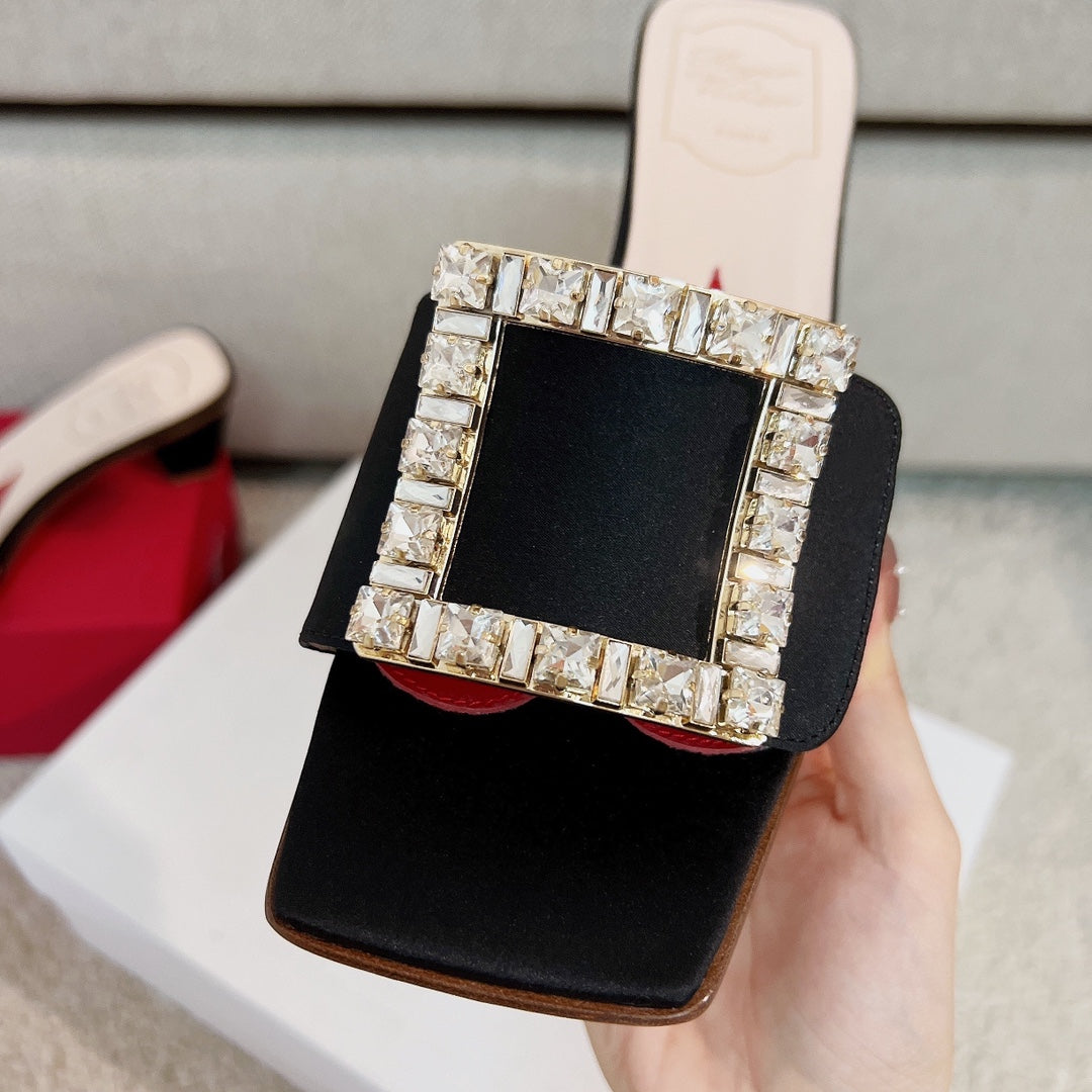 RV Biki Love 45 mm Square-Buckle Mules Series 07