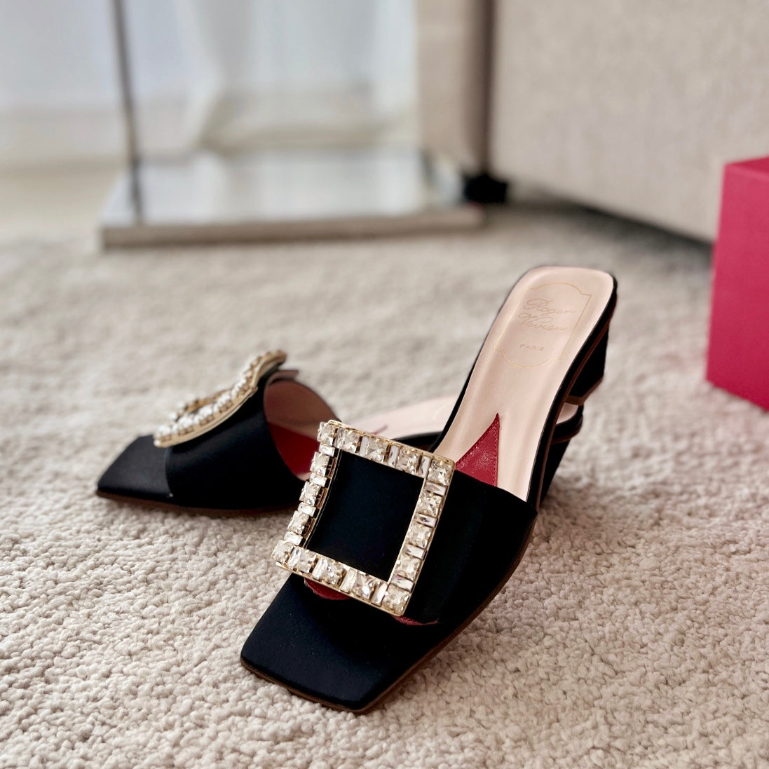 RV Biki Love 45 mm Square-Buckle Mules Series 07