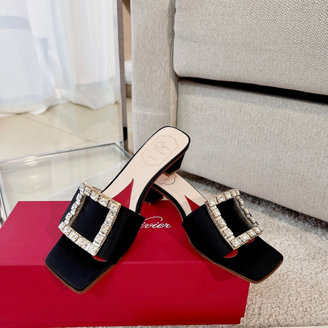 RV Biki Love 45 mm Square-Buckle Mules Series 07