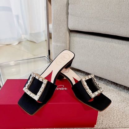 RV Biki Love 45 mm Square-Buckle Mules Series 07