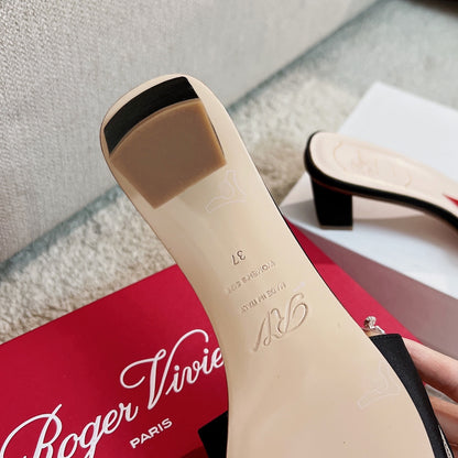 RV Biki Love 45 mm Square-Buckle Mules Series 07