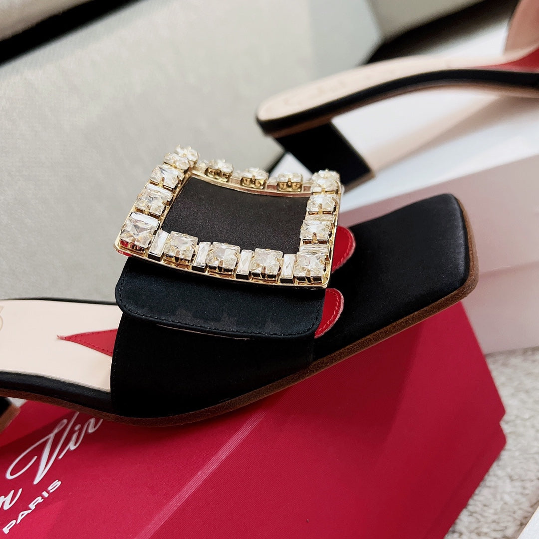 RV Biki Love 45 mm Square-Buckle Mules Series 07