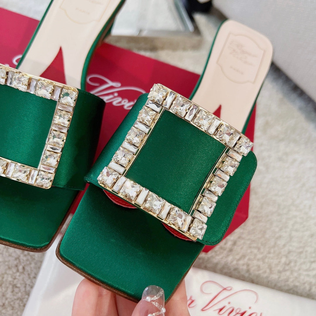 RV Biki Love 45 mm Square-Buckle Mules Series 06