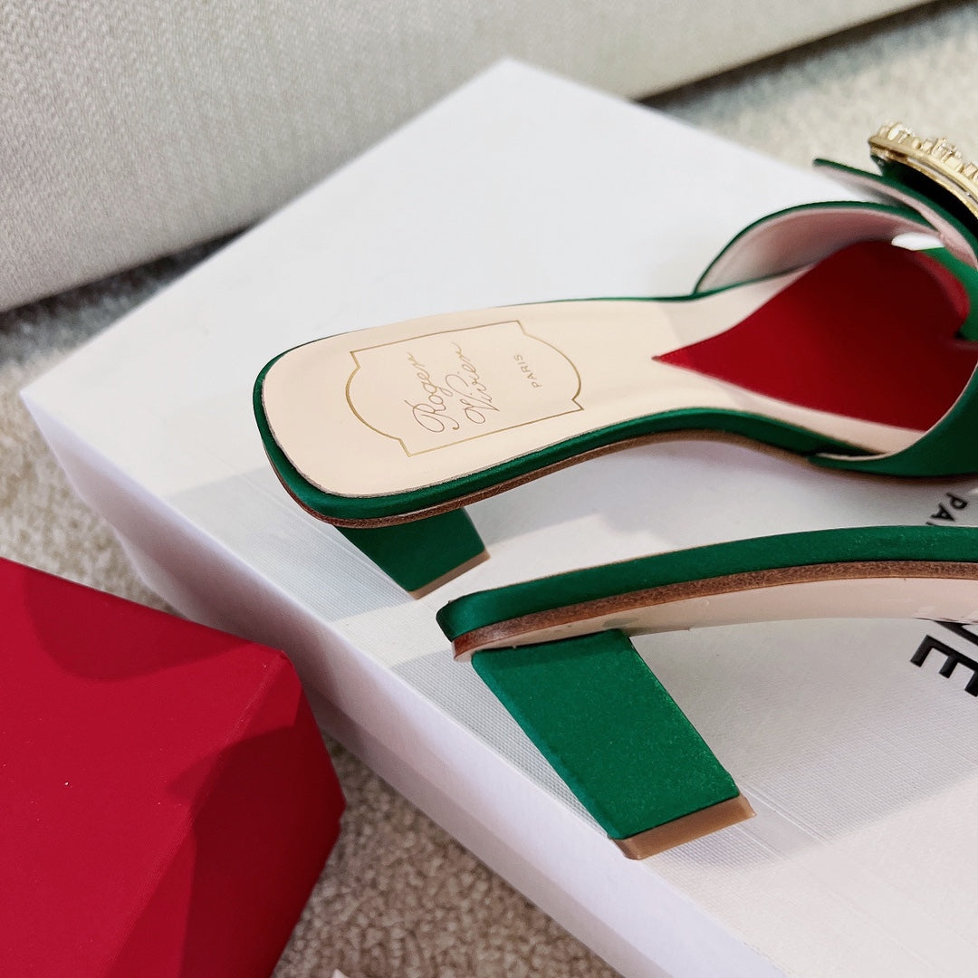 RV Biki Love 45 mm Square-Buckle Mules Series 06