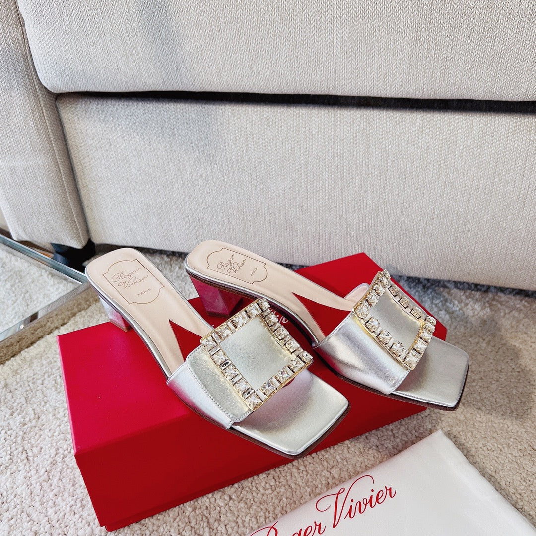 RV Biki Love 45 mm Square-Buckle Mules Series 05