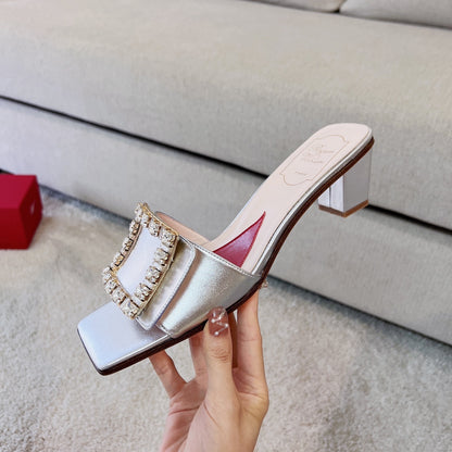 RV Biki Love 45 mm Square-Buckle Mules Series 05