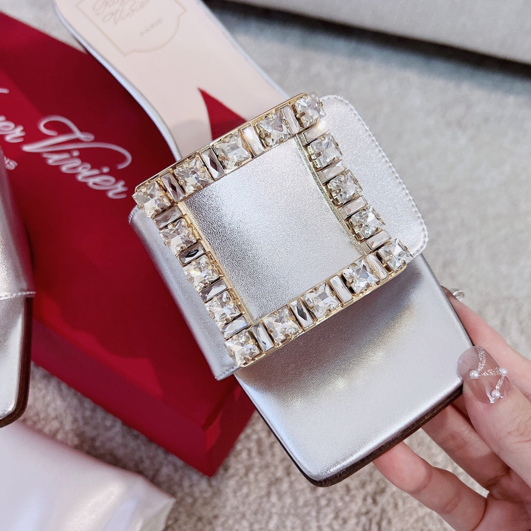 RV Biki Love 45 mm Square-Buckle Mules Series 05