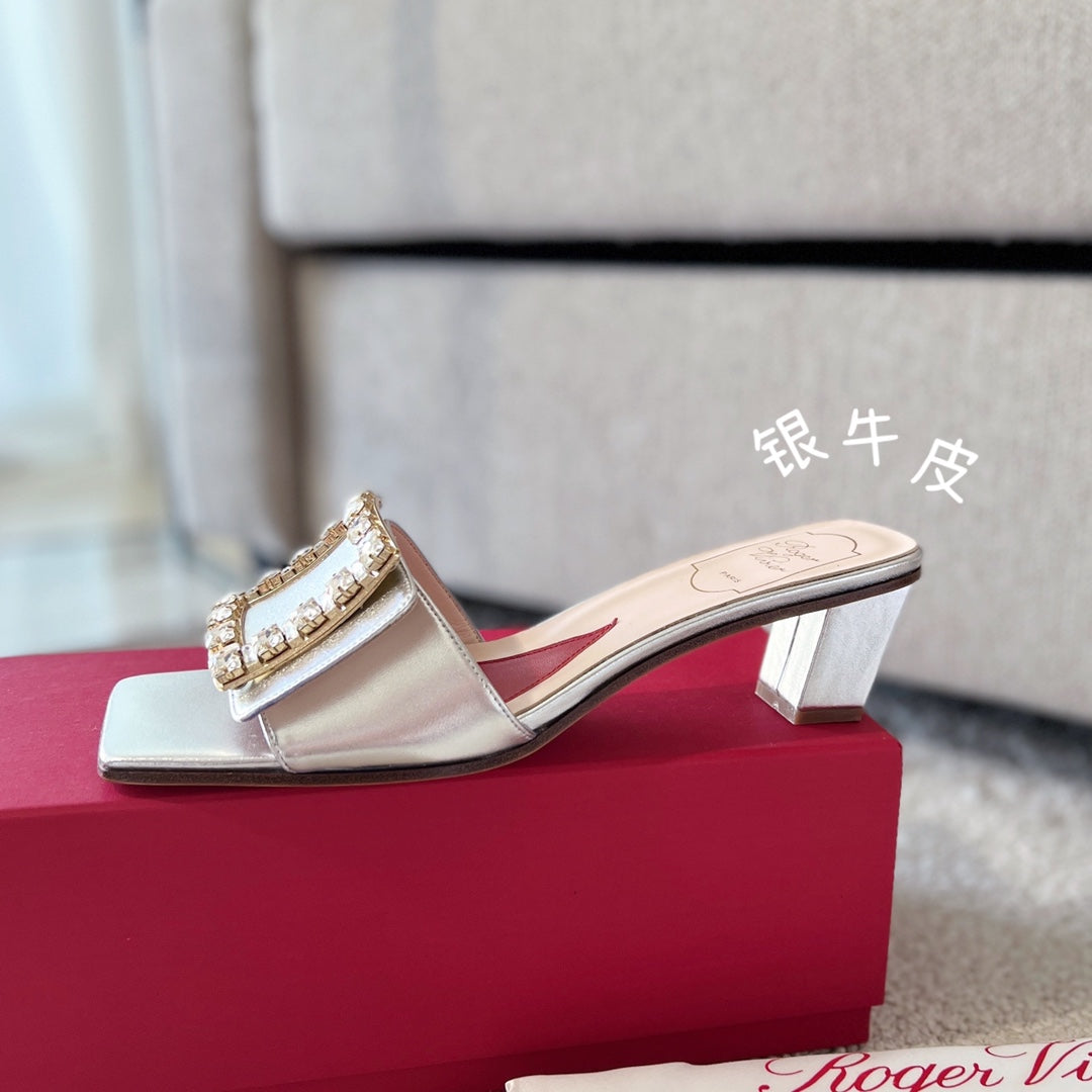 RV Biki Love 45 mm Square-Buckle Mules Series 05