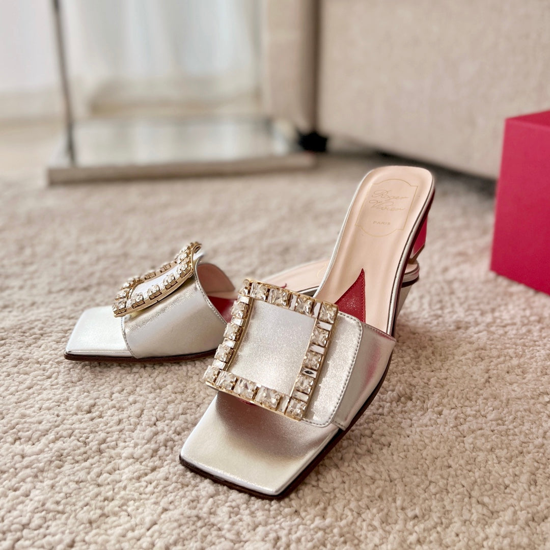 RV Biki Love 45 mm Square-Buckle Mules Series 05