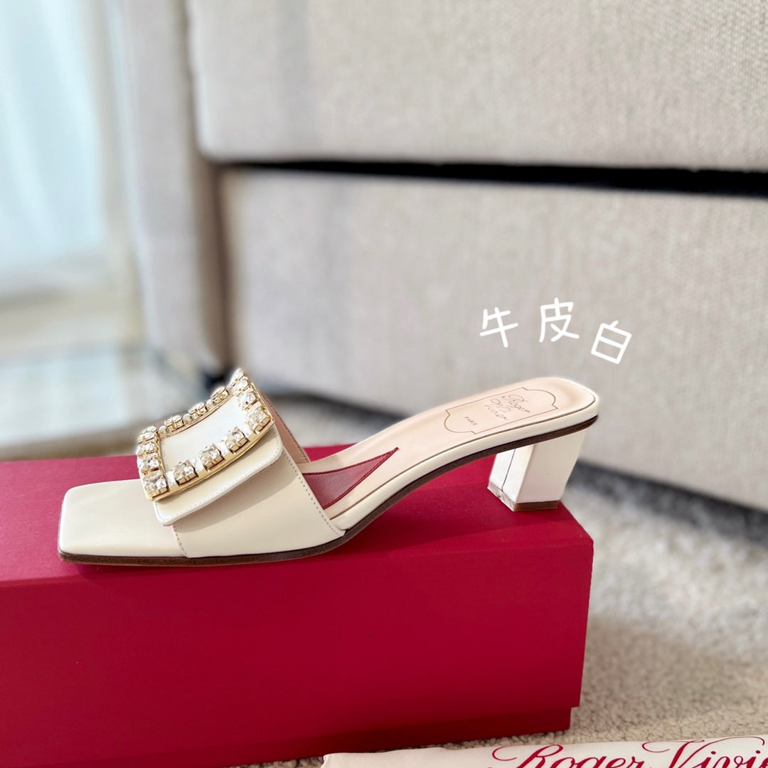 RV Biki Love 45 mm Square-Buckle Mules Series 04