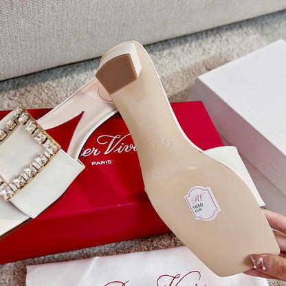 RV Biki Love 45 mm Square-Buckle Mules Series 04