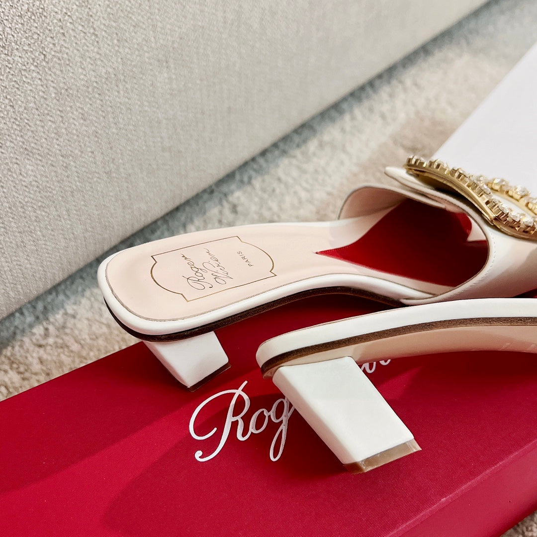 RV Biki Love 45 mm Square-Buckle Mules Series 04