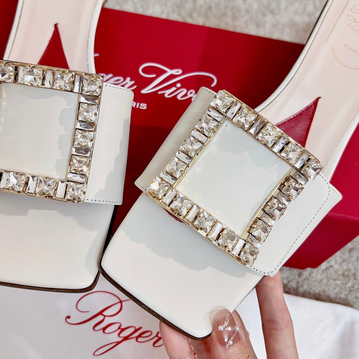 RV Biki Love 45 mm Square-Buckle Mules Series 04