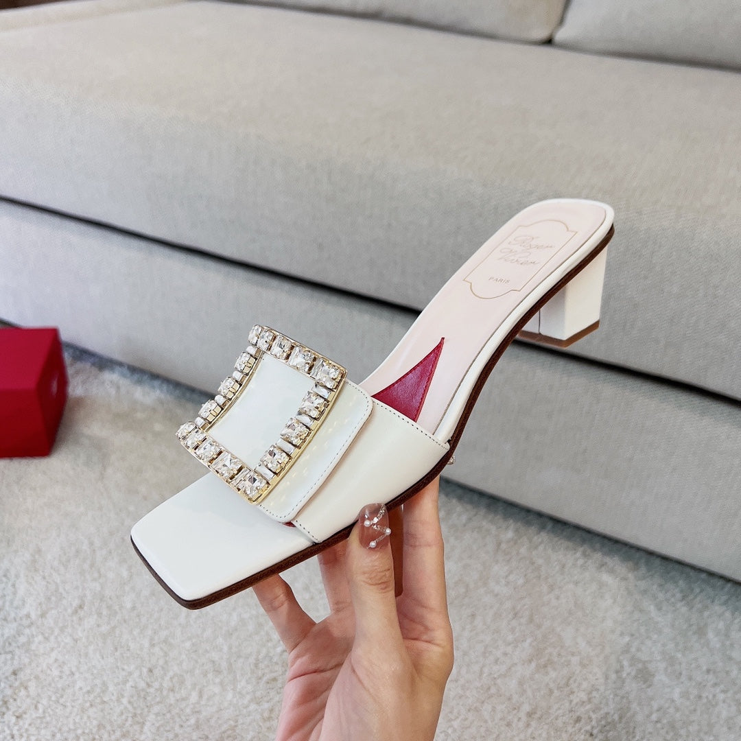 RV Biki Love 45 mm Square-Buckle Mules Series 04