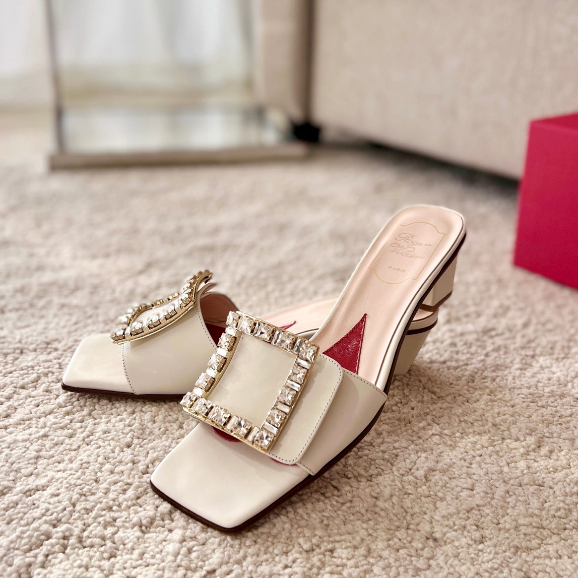 RV Biki Love 45 mm Square-Buckle Mules Series 04