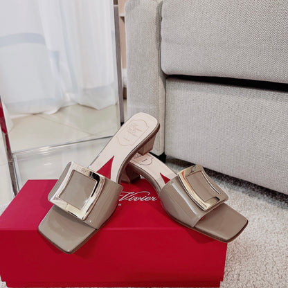 RV Biki Love 45 mm Square-Buckle Mules Series 02