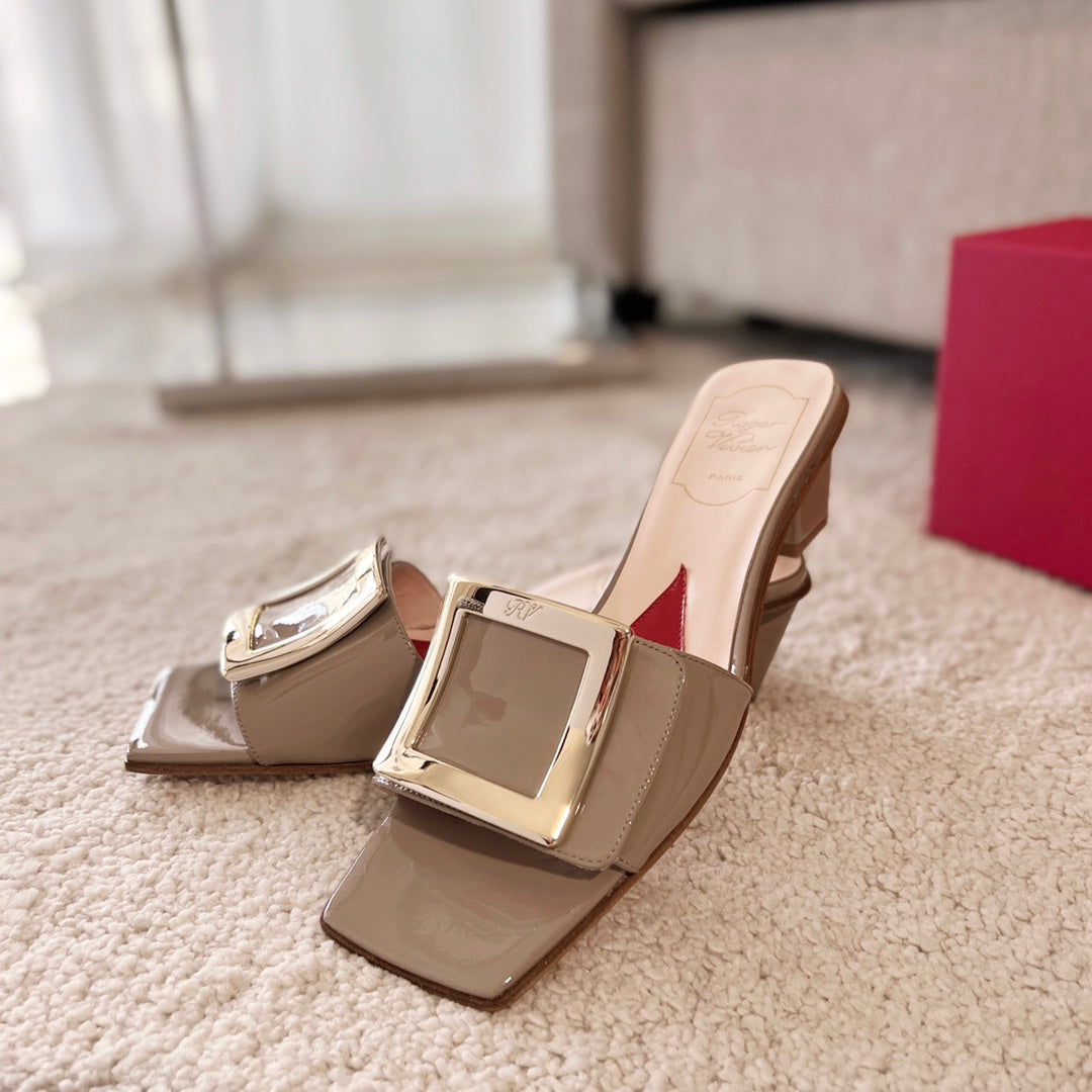 RV Biki Love 45 mm Square-Buckle Mules Series 02