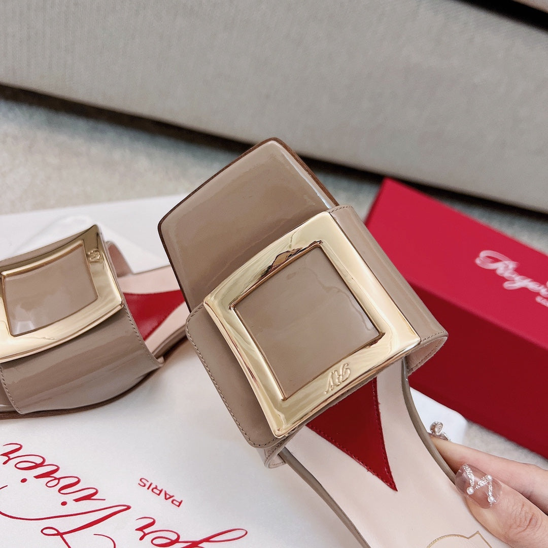 RV Biki Love 45 mm Square-Buckle Mules Series 02