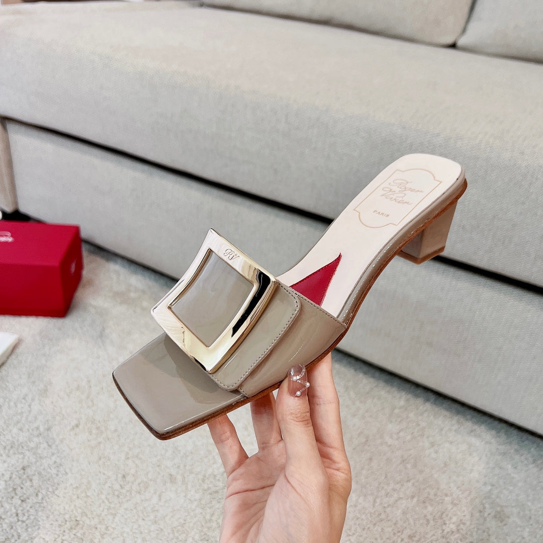 RV Biki Love 45 mm Square-Buckle Mules Series 02