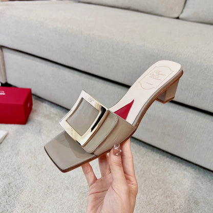 RV Biki Love 45 mm Square-Buckle Mules Series 02