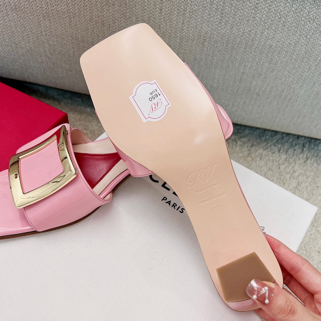RV Biki Love 45 mm Square-Buckle Mules Series 03