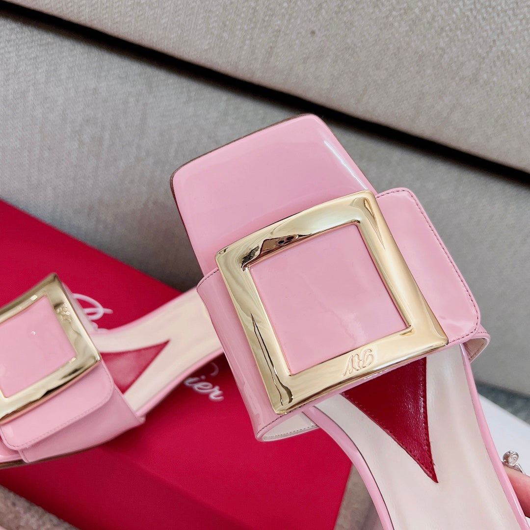 RV Biki Love 45 mm Square-Buckle Mules Series 03