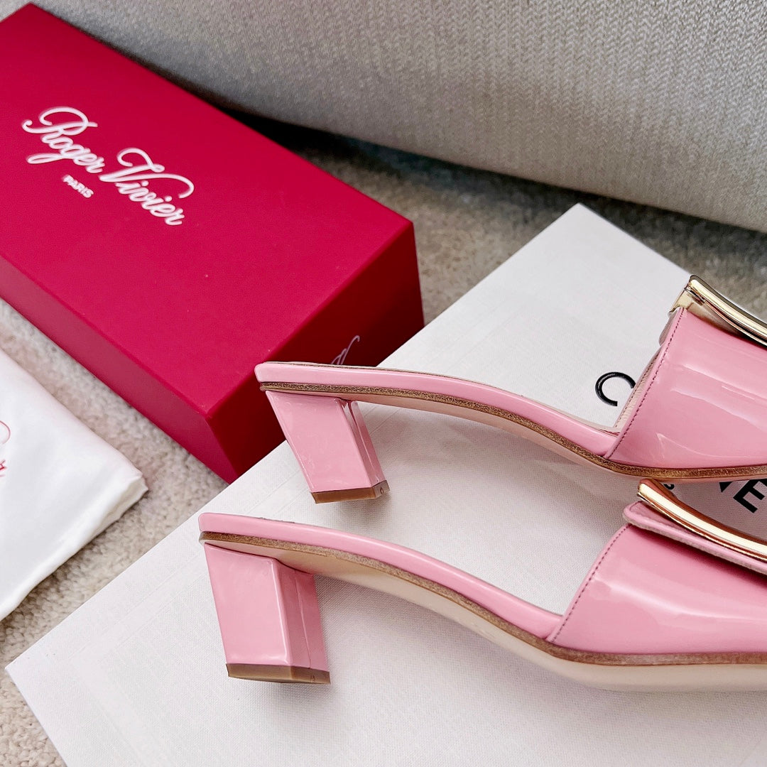 RV Biki Love 45 mm Square-Buckle Mules Series 03