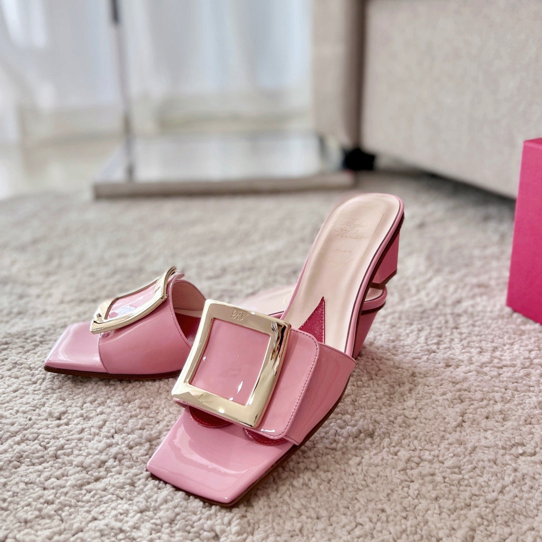 RV Biki Love 45 mm Square-Buckle Mules Series 03