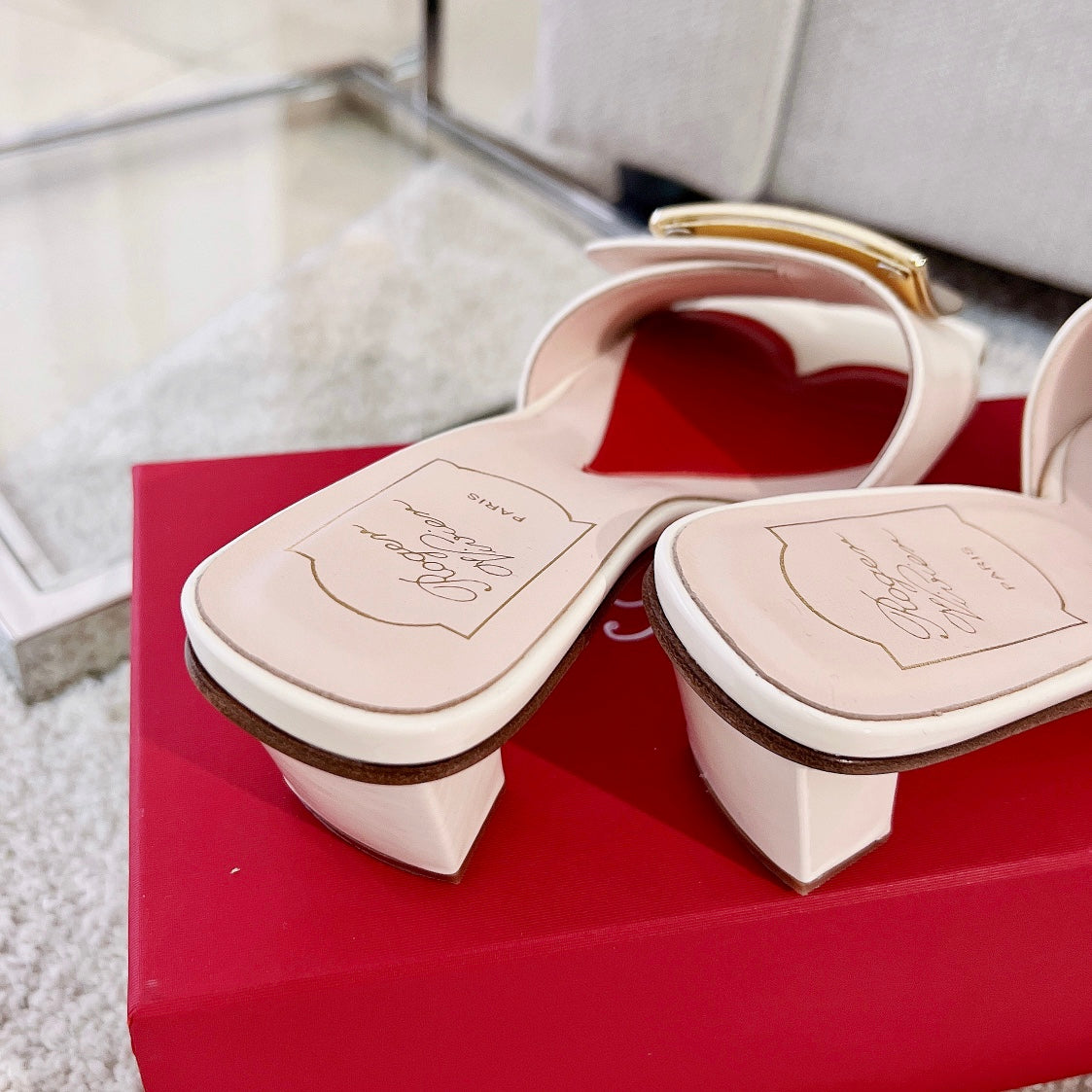 RV Biki Love 45 mm Square-Buckle Mules Series 01