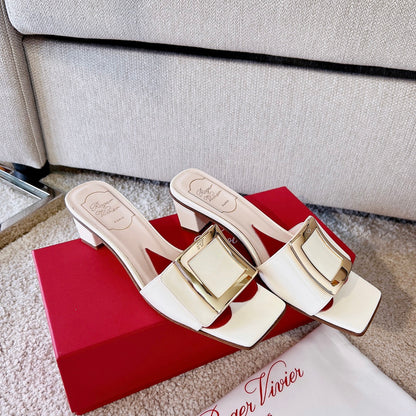 RV Biki Love 45 mm Square-Buckle Mules Series 01